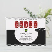 Invitation Planche à roulettes Demi-Tube Anniversaire de Plan (Debout devant)