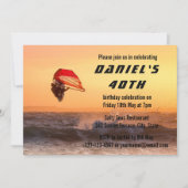 Invitation Planche À Voile À Sunset Surfer Planche Personnali (Devant)