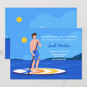 Invitation Planche de paddle debout (Devant / Derrière)