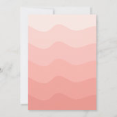 Invitation Planche de surf rose 1er anniversaire (Dos)