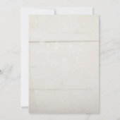 Invitation Planche en bois de roses florales d'Ivoire Blush p (Dos)