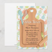 Invitation Planche, Ustensiles, Fête des mariées de cuisine (Devant / Derrière)