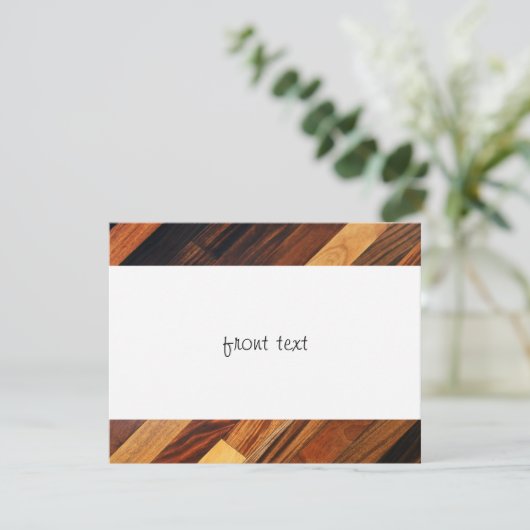 Invitation Plancher en bois diagonal (Debout devant)