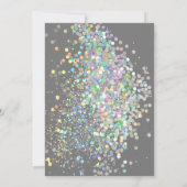 INVITATION PLANCHER HOLOGRAPHIQUE SPOT GRAY OR MARIAGE (Dos)