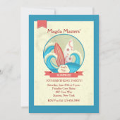 Invitation Planches de surf dans l'invitation de vagues (Devant)