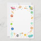 Invitation Planet Galaxy Alien Espace extra-atmosphérique Ann (Dos)