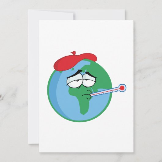 Invitation Planète malade (Devant)