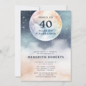 Invitation Planète Terre Ciel céleste 40e anniversaire (Devant)