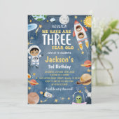 Invitation Planètes de l'espace extra-atmosphérique 3e fête d (Debout devant)