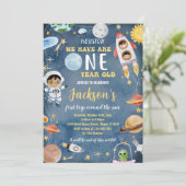 Invitation Planètes de l'espace extra-atmosphérique Premier a (Debout devant)