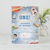 Invitation Planètes de l'espace extra-atmosphérique Premier a (Debout devant)