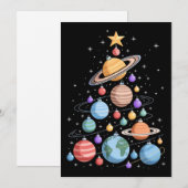 Invitation Planètes du système solaire arbre de Noël espace f (Devant / Derrière)