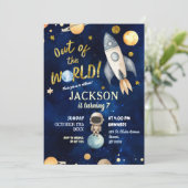 Invitation Planètes hors de ce monde Galaxy Space anniversair (Debout devant)