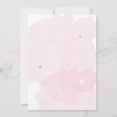 Invitation Planètes spatiales Galaxy Girl Baby shower (Dos)