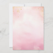 Invitation Planètes spatiales Rocket Girl premier anniversair (Dos)