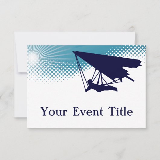Invitation planeur à ciel ouvert (Devant)
