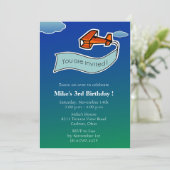 Invitation Planeur - fête d'anniversaire Invitation-2 (Debout devant)