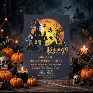 Invitation Planificateur de soirée effrayante Halloween Party