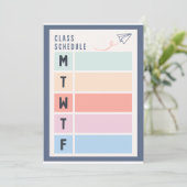 Invitation Planificateur quotidien du lundi au vendredi (Debout devant)