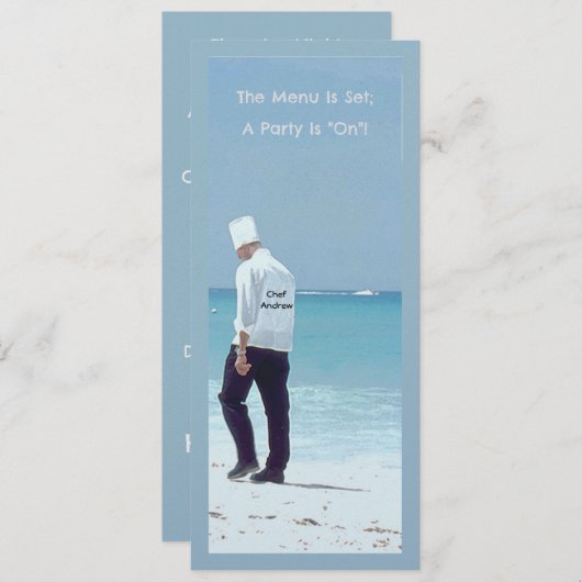 INVITATION PLANNING THE DINNER PARTY (Devant / Derrière)