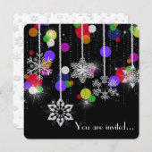 Invitation Plans de fête d'hiver (Devant / Derrière)