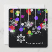 Invitation Plans de fête d'hiver (Devant)