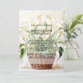 Invitation Plantation Calla Lily Fleurs Anniversaire (Debout devant)