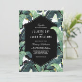 Invitation Plantation tropicale Destination Mariage Invitatio (Debout devant)