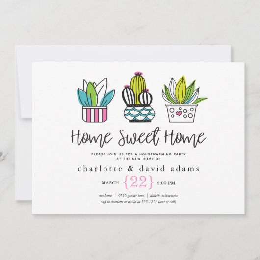 Invitation Plante à réchauffer les maisons (Devant)