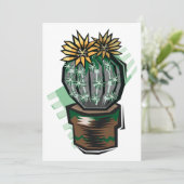 Invitation Plante Cactus Dans Un Pot (Debout devant)