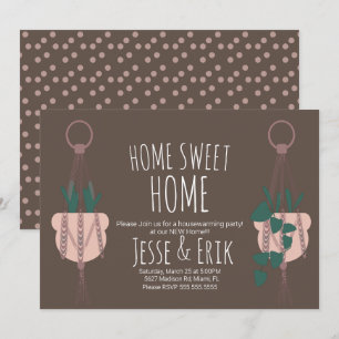 Invitation Planter de suspension en macramé moderne pour la c