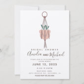 Invitation Planter Suspendu Moderne en Macramé pour Cadeau de (Devant)