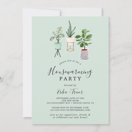 Invitation Plantes de la Maison | Fête de la Monnaie (Devant)