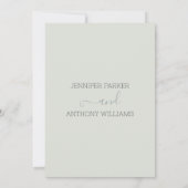 Invitation Plantes en bambou et Mariage de grue (Dos)