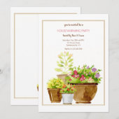 Invitation Plantes en pot (Devant / Derrière)