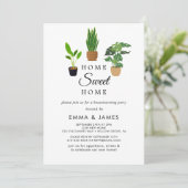 Invitation Plantes en pot "Maison Douce Maison" Pendaison de  (Debout devant)