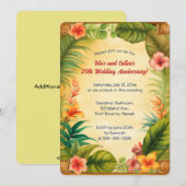 Invitation Plantes et fleurs tropicales modifiables (Devant / Derrière)