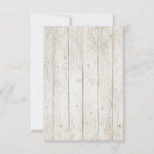 Invitation Plantes grasses et détails en bois rustique Insert (Dos)