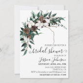 Invitation Plantes vertes de coton d'hiver pour la douche de  (Devant)