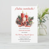 Invitation Plantillas a Fiestas de Navidad Personalizadas (Debout devant)