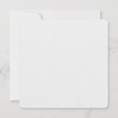 Invitation Plaque blanche avec argenterie et bannière (Dos)