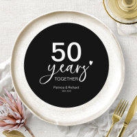 Plaque de chargeur d'anniversaire de mariage de 50