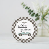 Invitation Plaque de chargeur de voiture vintage (Debout devant)