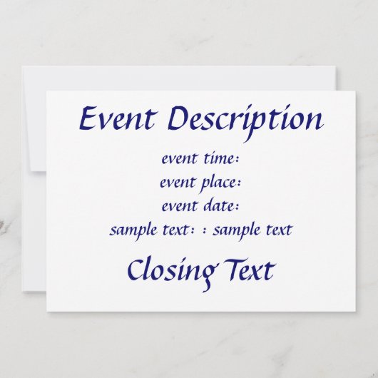 Invitation Plaque de séchage (Dos)