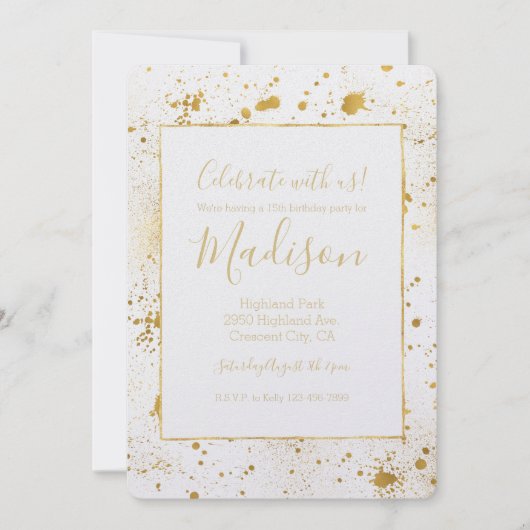 Invitation Plaques d'or (Devant)