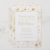 Invitation Plaques d'or (Devant / Derrière)