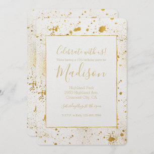Invitation Plaques d'or