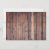 Invitation Plat de Chalkboard de tournesol rustique (Dos)