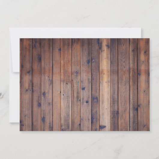 Invitation Plat de Chalkboard de tournesol rustique (Dos)