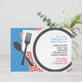 Invitation Plat de la fête de pique-nique (Debout devant)